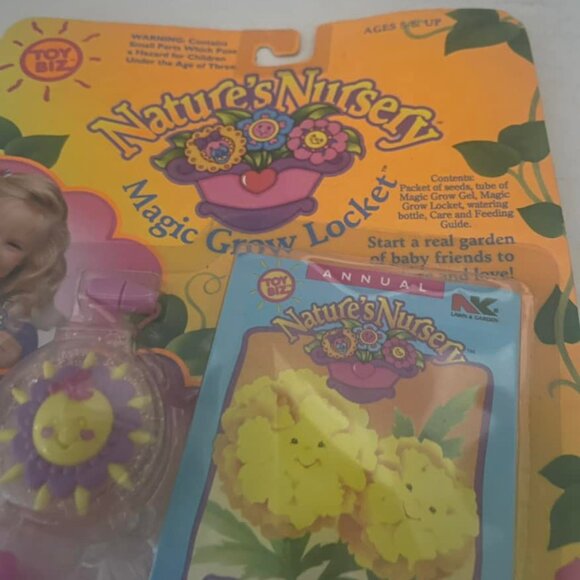 Vintage 1994 ToyBiz Nature’s Nursery Magic Grow Locket Lemondrop Marigold NEW - Picture 1 of 7